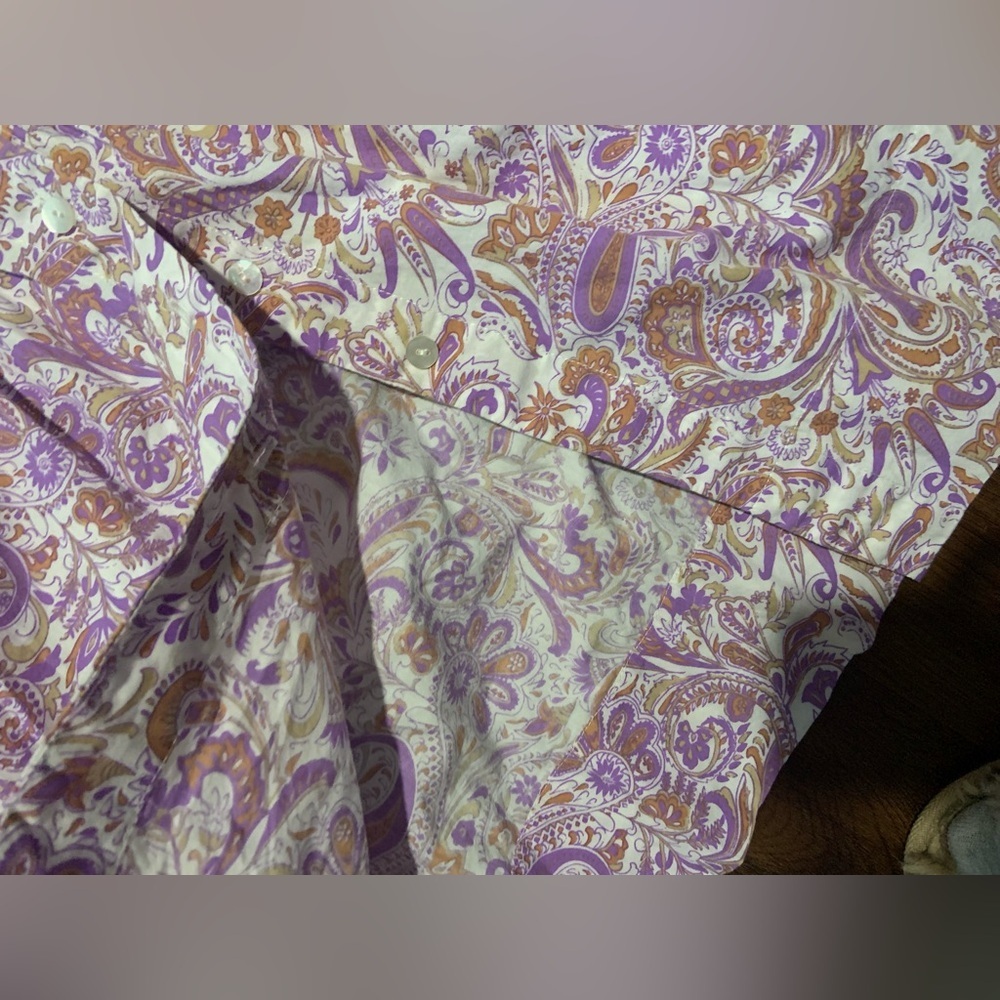 lusana Lola Collared Dress Crystal Paisley purple boho summer party revolve $288 - Picture 7 of 9